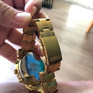 Women's Drive Eco-Drive Goldtone Chronograph Watch